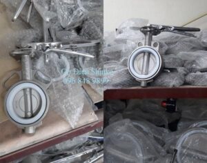 Van bướm tay gạt inox