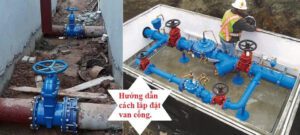 Cách lắp đặt van cổng