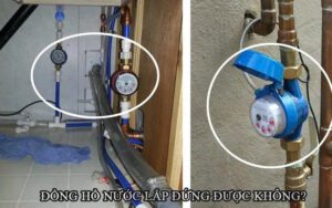 Đồng hồ nước lắp đứng được không