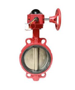 Van bướm kèm công tắc giám sát DN100