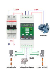 Sơ đồ đấu phao điện chống tràn