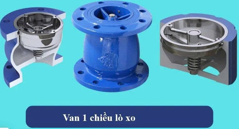 Van 1 chiều lò xo