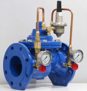 Van giảm áp dn100 nối bích