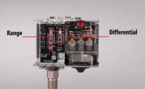 Cài đặt Diff và Range trong công tắc áp suất