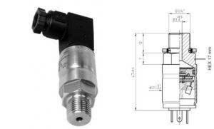 Cấu tạo của cảm biến áp suất 0-60bar