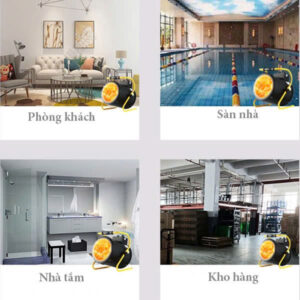 Ứng dụng của quạt sấy gió nóng 9Kw